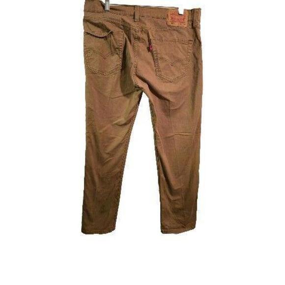 Levi's 505 Jeans Men's 34x30 Regular Fit Medium Wash Brown Stretch Denim (88-42) - Picture 12 of 12